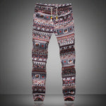 2020 New Fashion Summer Spring Autumn Men Floral Print Joggers Male Casual Summer Pants Mens Sweatpants Linen Pants Men Trouser