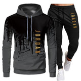 White Black Men Hoodies Set Fashion 2020 Autumn Brand Casual Tracksuit Mens Set Sports Two Piece Patchwork Hoodie Pant Male Suit